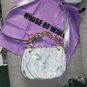 NWT House Of Want Silver Bag